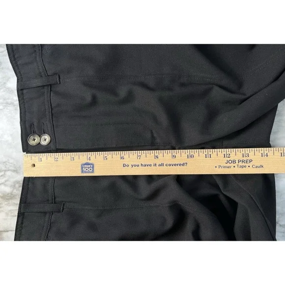 Democracy "Ab" Solution Sz 10 Women's Black Wide Leg Cropped Pants Career - Picture 9 of 9